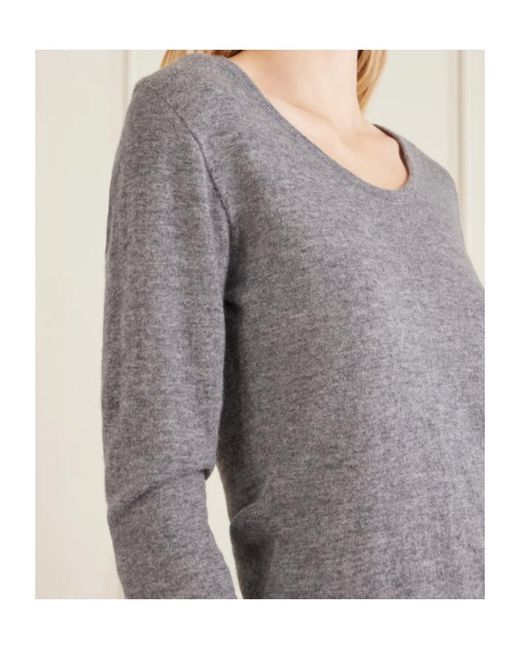 The Row Gray Nezana Cashmere Sweater