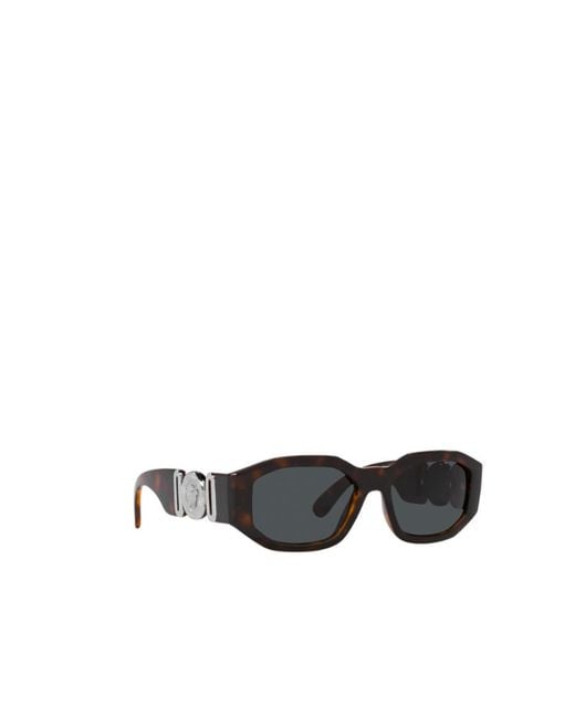Versace White Eyewear Rectangular Frame Sunglasses for men