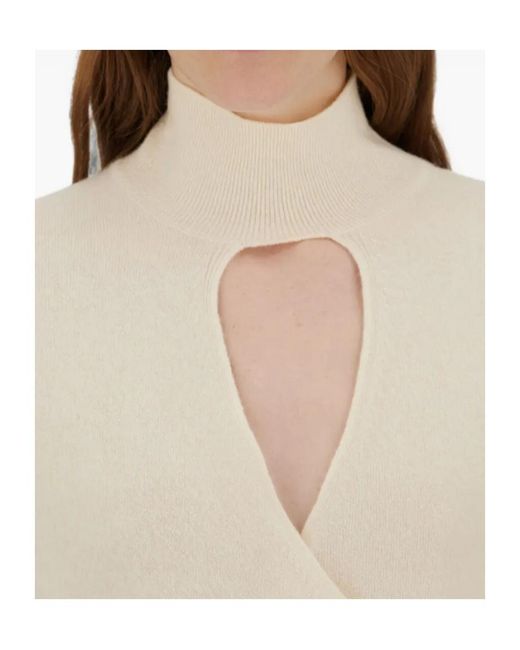 Herno White Resort Wrap-Effect Sweater