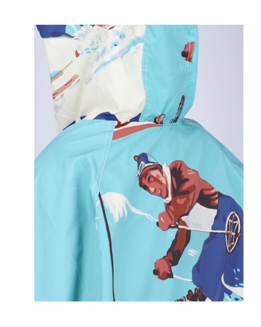 Rhude Blue Deux Resort Anorak Hooded Jacket for men