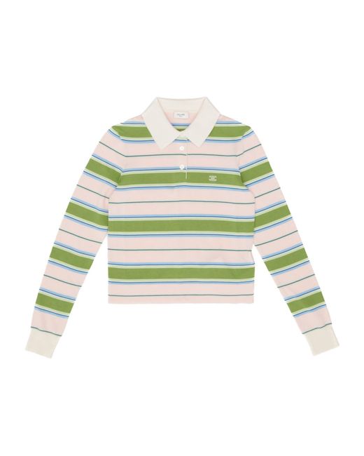 Céline Green Polo Sweater