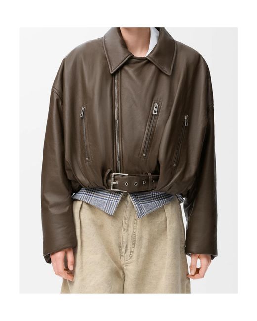 Loewe Brown Biker Jacket