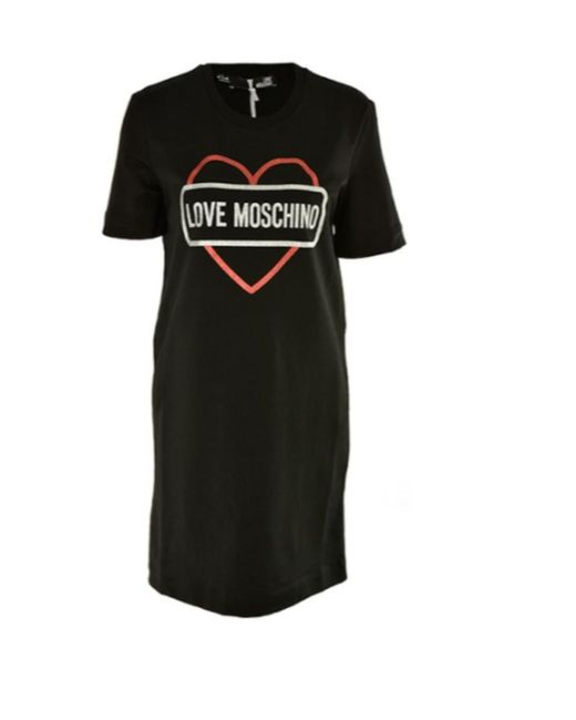 Moschino Black A Printed Dress
