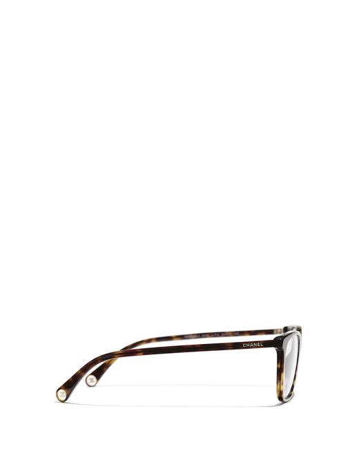 Chanel White Leopard Print Flat Mirror