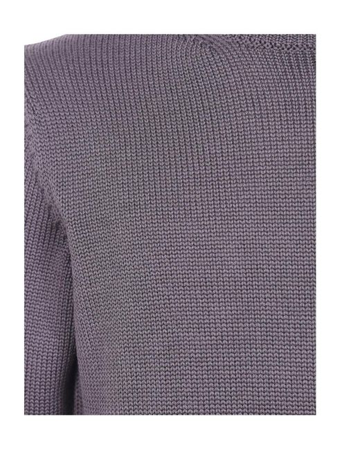 Nuur Purple Turtleneck Sweater for men