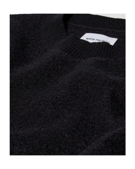Norse Projects Blue Wool Crew Neck Sweater for men