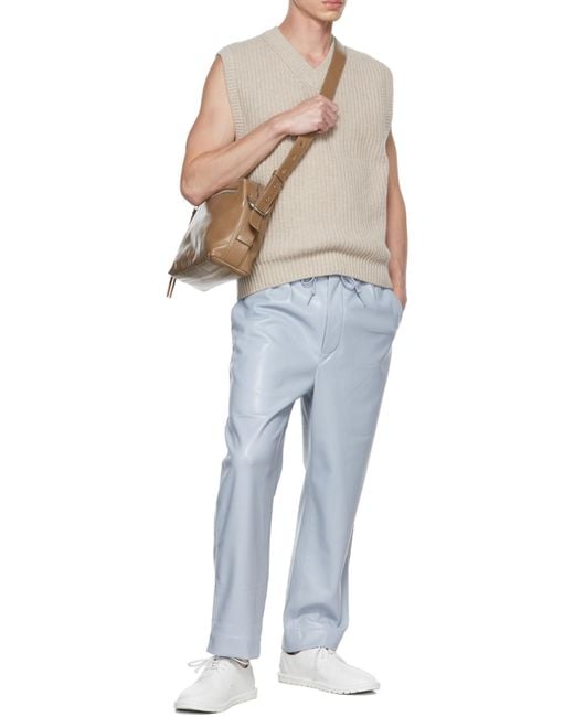 Nanushka Natural Malthe V-Neck Knitted Vest for men