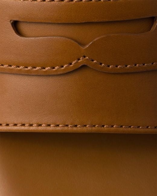 Prada Brown Leather Sandals