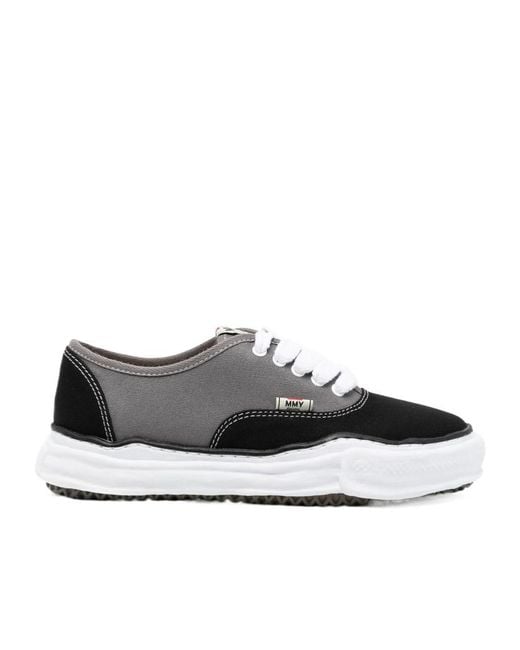 Maison Mihara Yasuhiro Black Round Head Low-Cut Casual Shoes for men