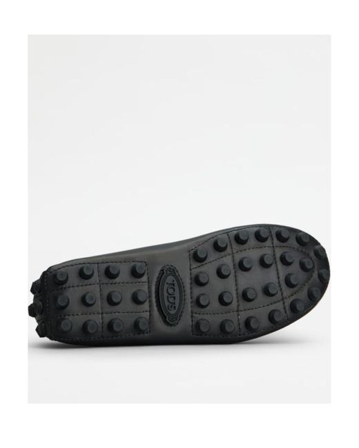 Tod's Black Penny-Slot Leather Loafers