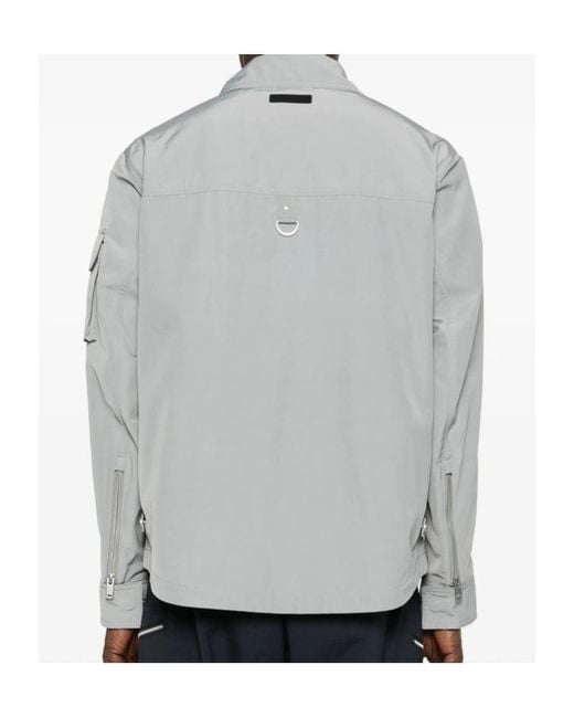 Moose Knuckles Gray Collared Zip-Up Jacket for men