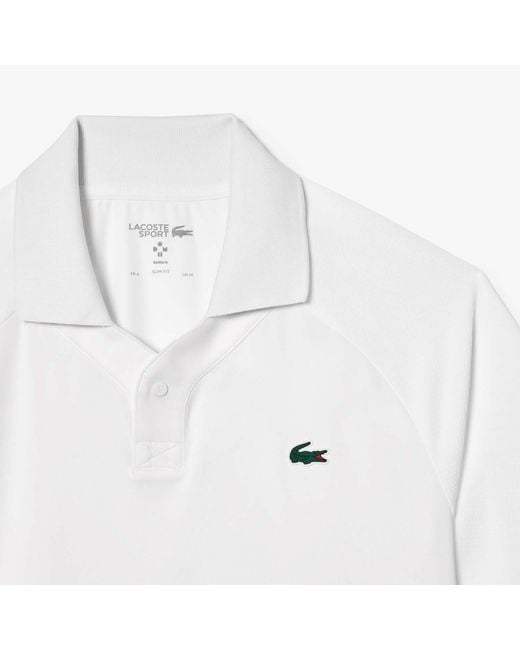 Lacoste White Minimalist And Versatile Top for men