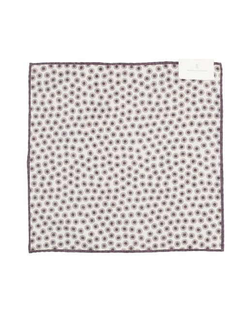 Brunello Cucinelli Multicolor Polka-Dot Pocket Square for men