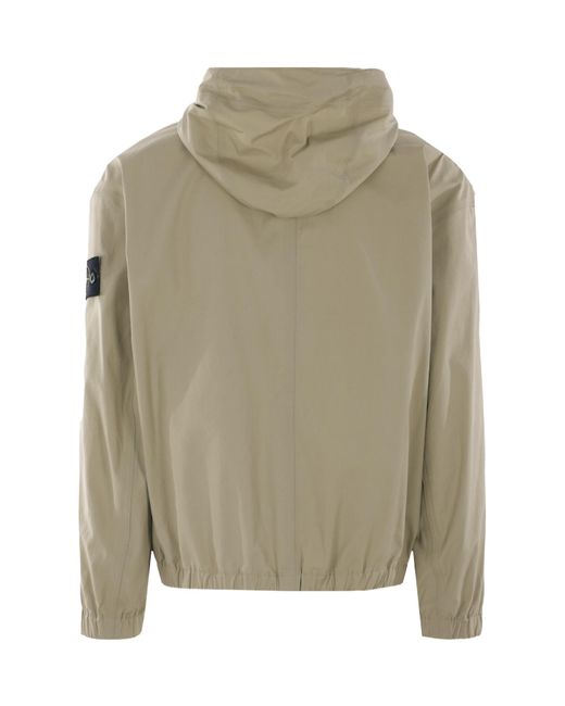 Stone Island Natural Watro-Tc Hooded Jacket for men