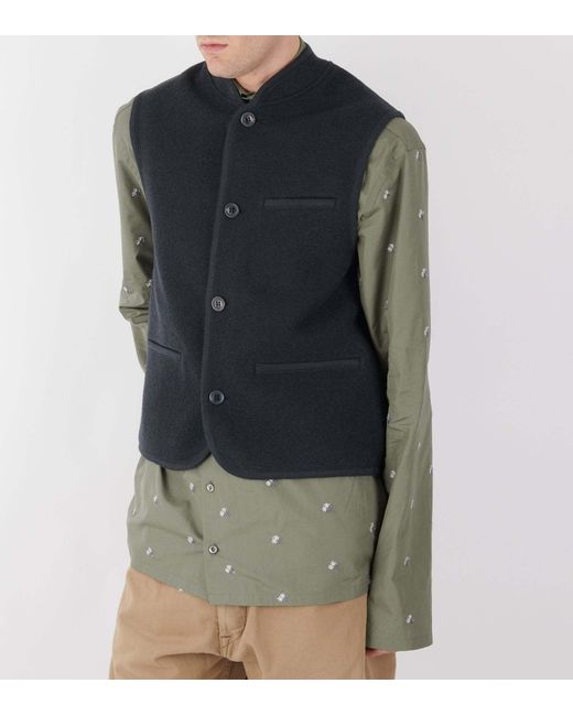 Rier Black Plombe Wool Vest for men