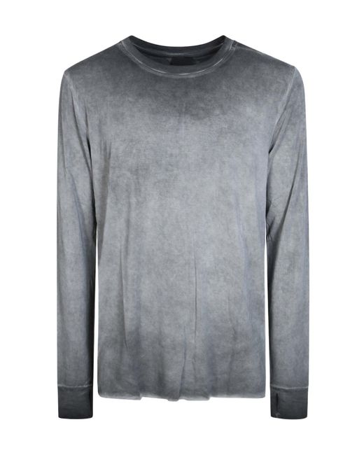 Thom Krom Gray Vintage Tiedye Longsleeve Tshirt for men