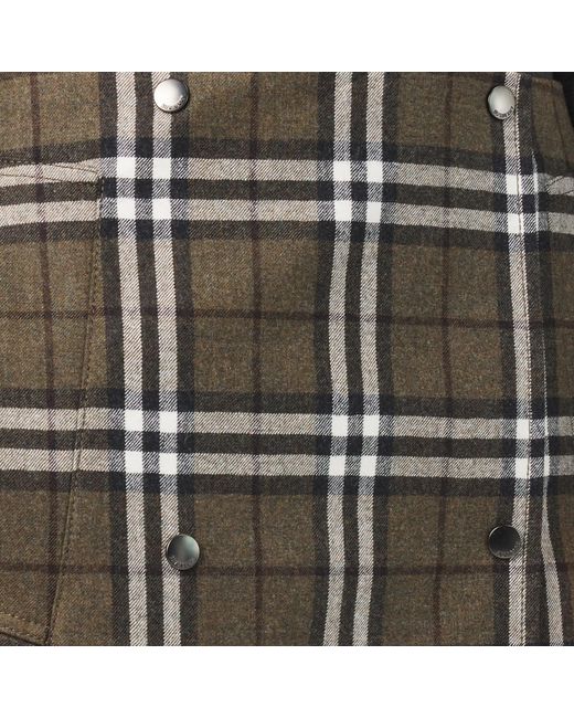 Burberry Multicolor Plaid Skirt