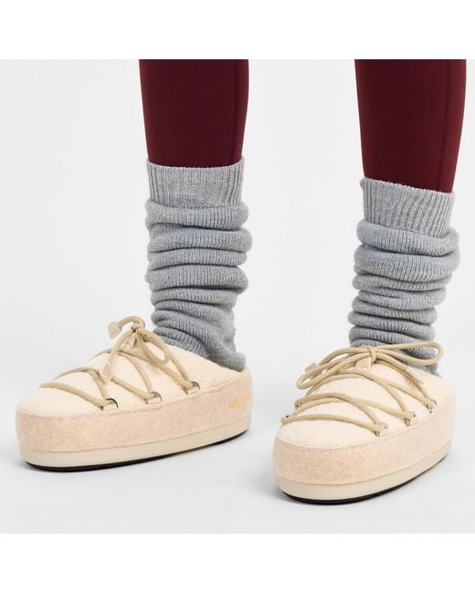 Moon Boot Natural Simple Versatile Mule Shoes