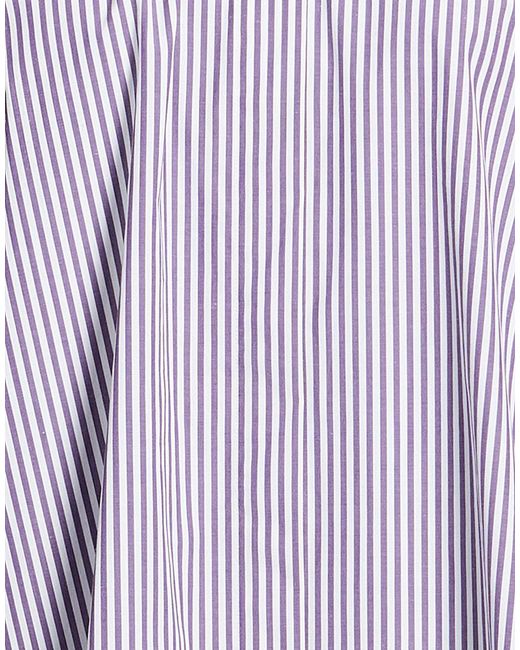 Max Mara Purple Striped Long Shirt