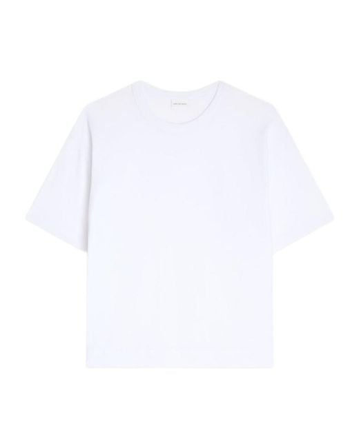 Dries Van Noten White Crew Neck T-Shirt
