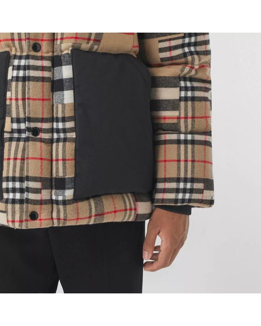 Burberry Black Diamond-Quilted Midi Jacket for men