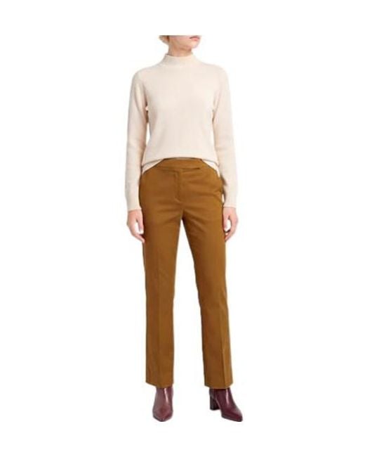 Max Mara Brown Fitted Bootcut Trousers
