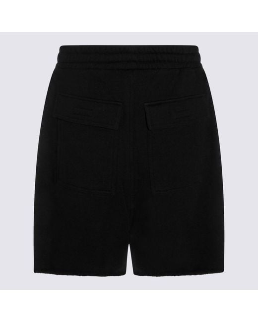 Thom Krom Black Drawstring Pocket Shorts for men