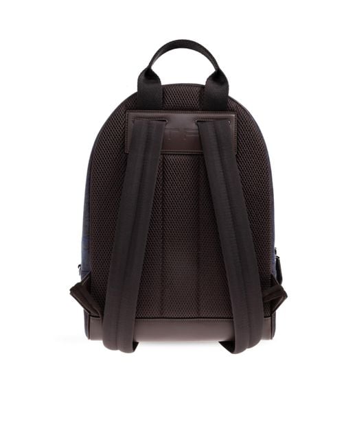 Etro Blue Essential Paisley-Patterned Zipped Backpack for men