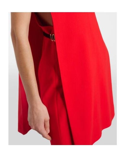 Sportmax Red Caped Minidress