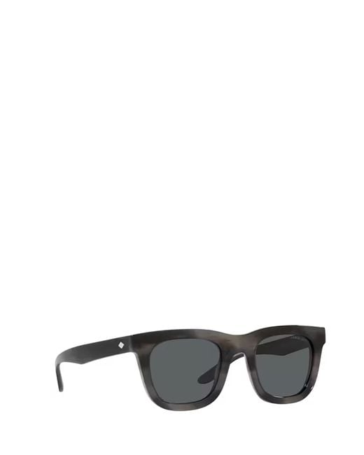 Giorgio Armani Gray Square Frame Sunglasses for men