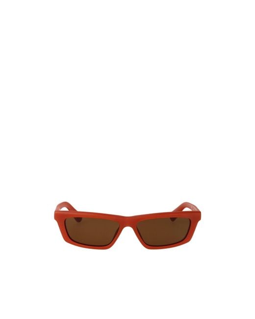 Jacquemus Brown Rectangular Sunglasses for men