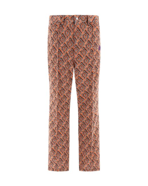 Needles Multicolor Patterned Bootcut Trousers for men