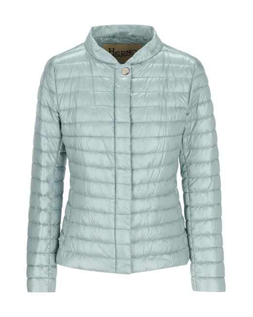 Herno Blue Elena Quilted Down Coat
