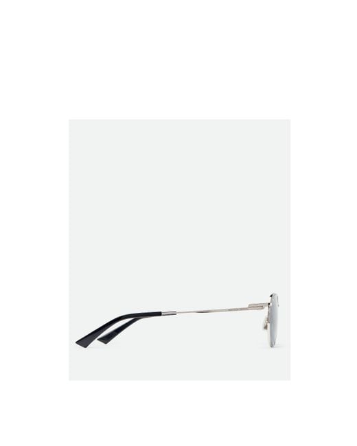 Bottega Veneta Blue Eyewear Split Panthos Sunglasses