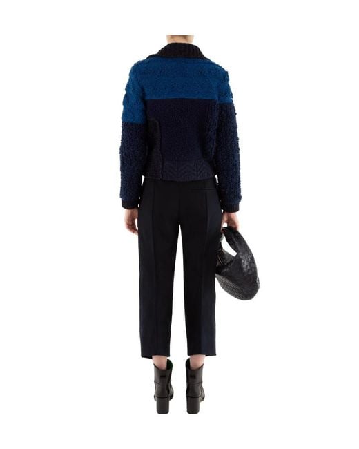 Bottega Veneta Black Cropped Straight-Leg Trousers