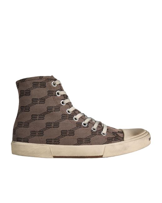 Balenciaga Brown Paris High Tops for men