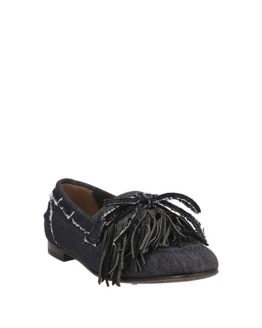 Brunello Cucinelli Black Denim Loafers