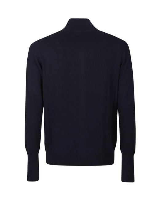 Ballantyne Blue Zip-Up Knitwear for men