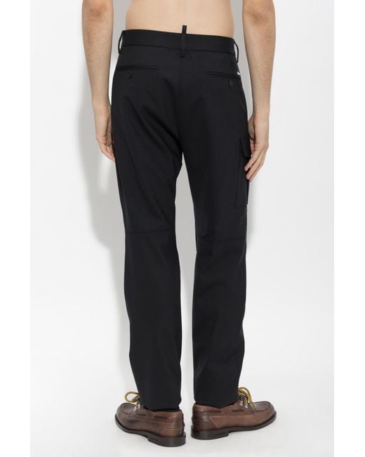 DSquared² Black Utility2 Cargo Pants for men