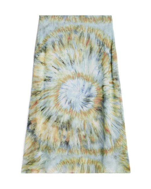 Céline Green Midi Skirt