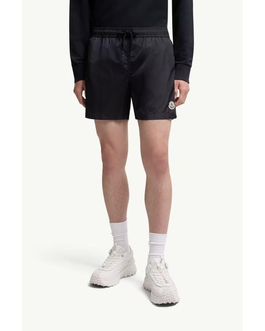 Moncler Blue Drawstring Swim Shorts for men