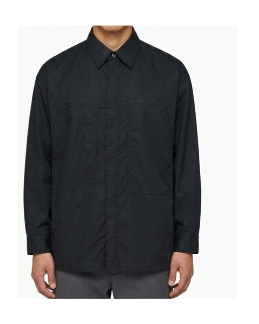 Comme des Garçons Blue Long-Sleeved Shirt for men