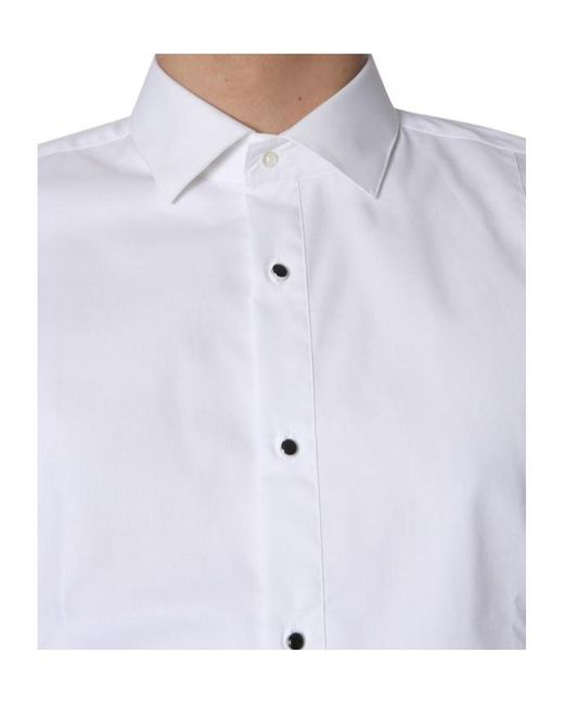 Boss White Long-Sleeved Shirt for men