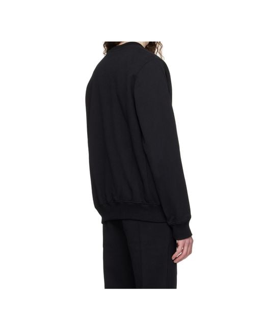 Casablanca Black Long Sleeve Sweatshirt for men