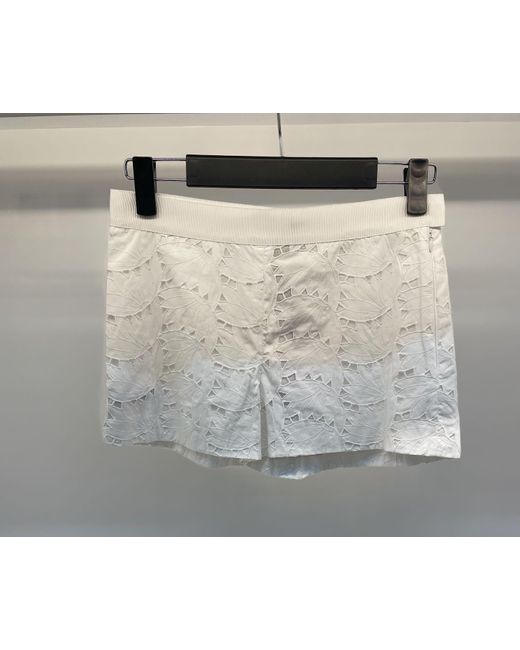 Max Mara White Wide-Leg Shorts