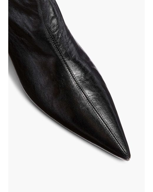Khaite Black Pointed Boots
