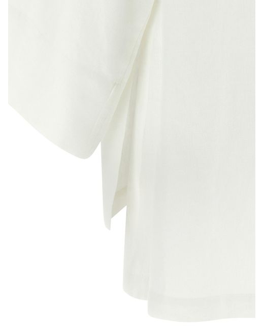 The Row White Regular Solid Top