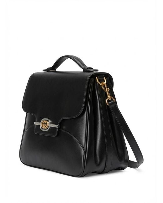 Gucci Black Logo Detail Handbag for men