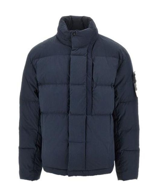 Stone Island Blue Long-Sleeve Jacket for men