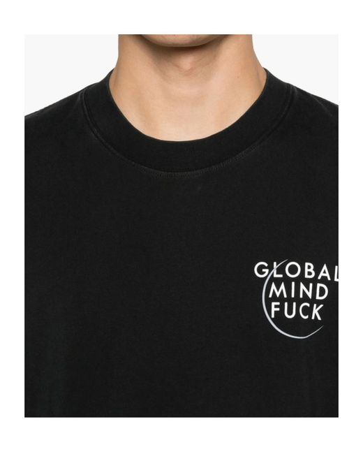 Vetements Black Global Mf T-Shirt for men